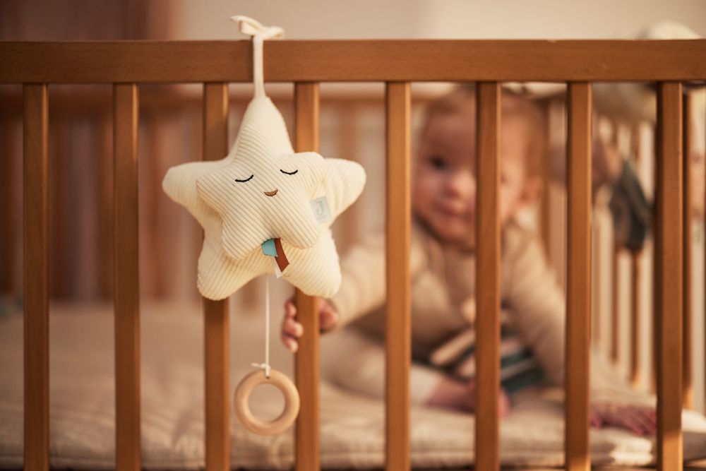 Jollein Musical Hanger Star Crib & Stroller Toy - Ivory