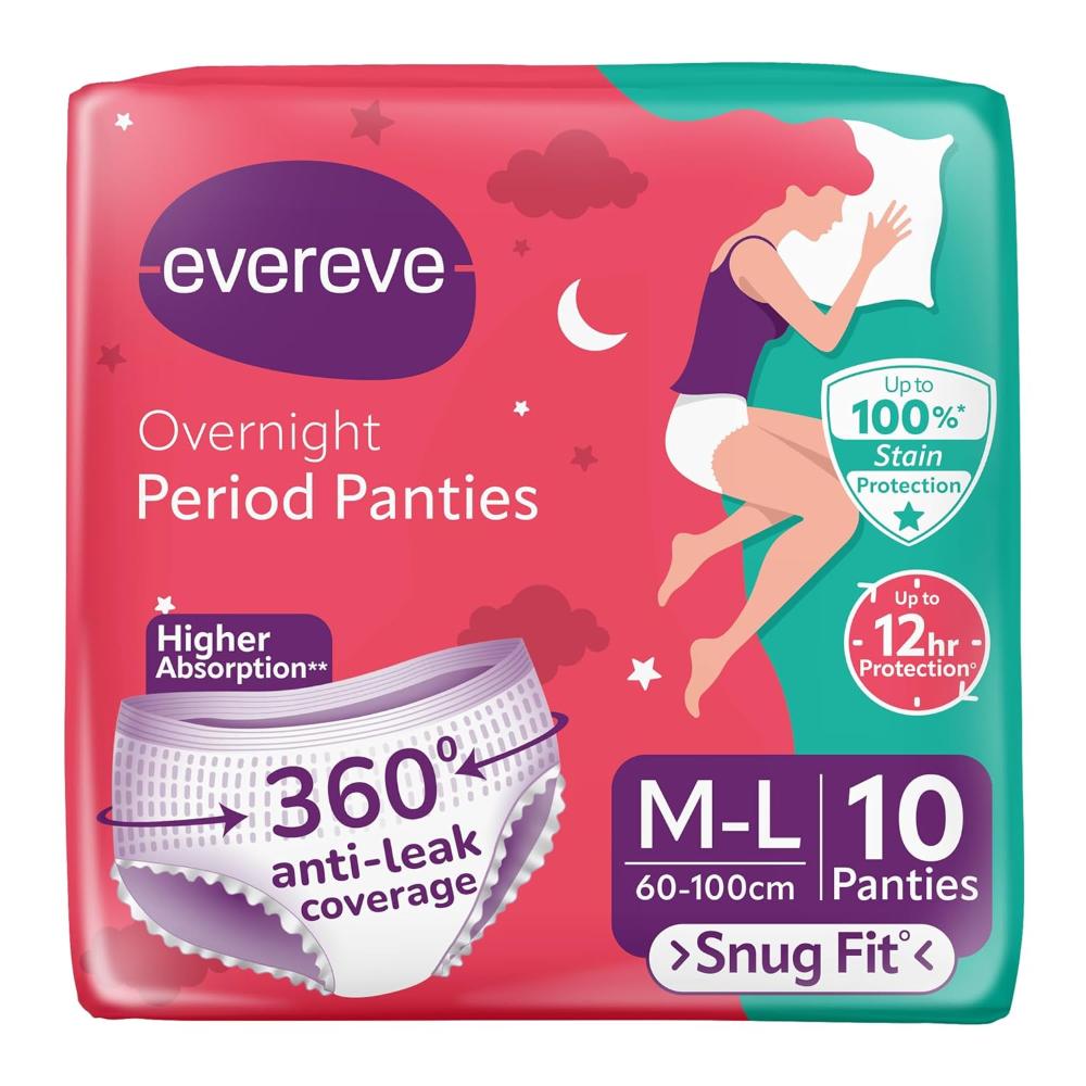 Evereve - Period Panties Medium - Large (60-100cm) - 10 Pieces