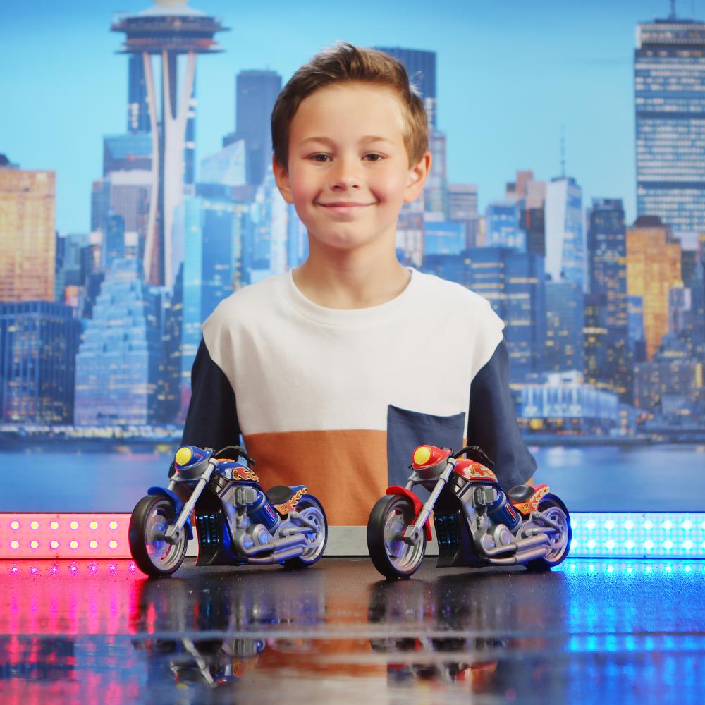 Nikko - Road Ripper Push Powered Motorcycle Nitro Burnout Chopper With Lights And Sound - Assorted 1 Piece - Color May Vary