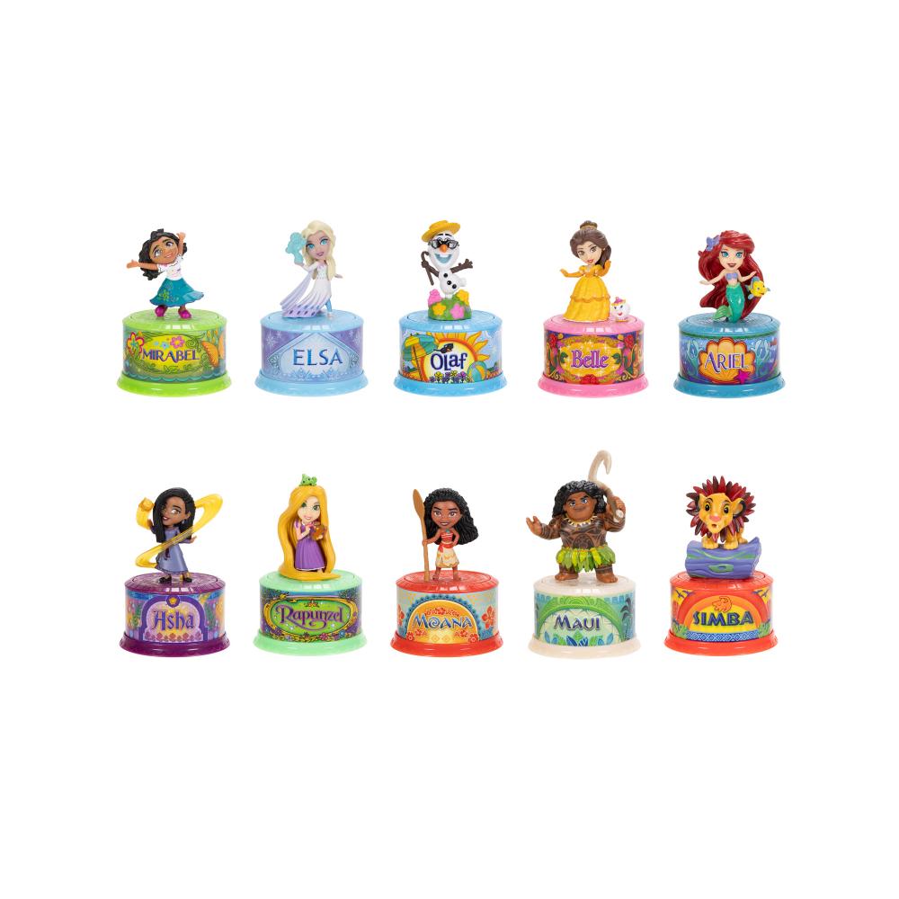 ديزني - دمية موسيقية صغيرة مفاجئة تعمل بالبطارية - قد يختلف الطراز - قطعة واحدة