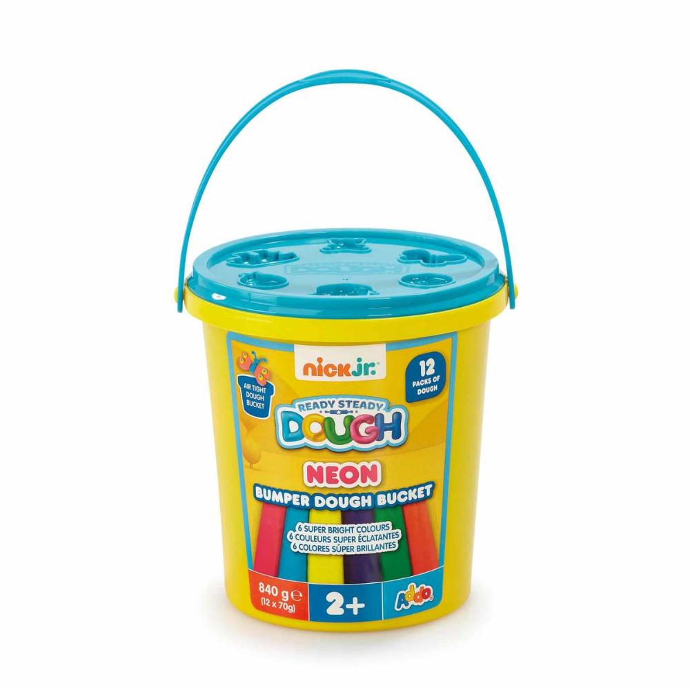 ADDO - Nick Junior Neon Bumper Play Dough Bucket - 840gm