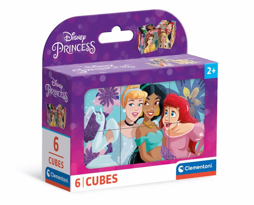 Clementoni - Disney Princess Puzzle Cube Set - 6 Pcs