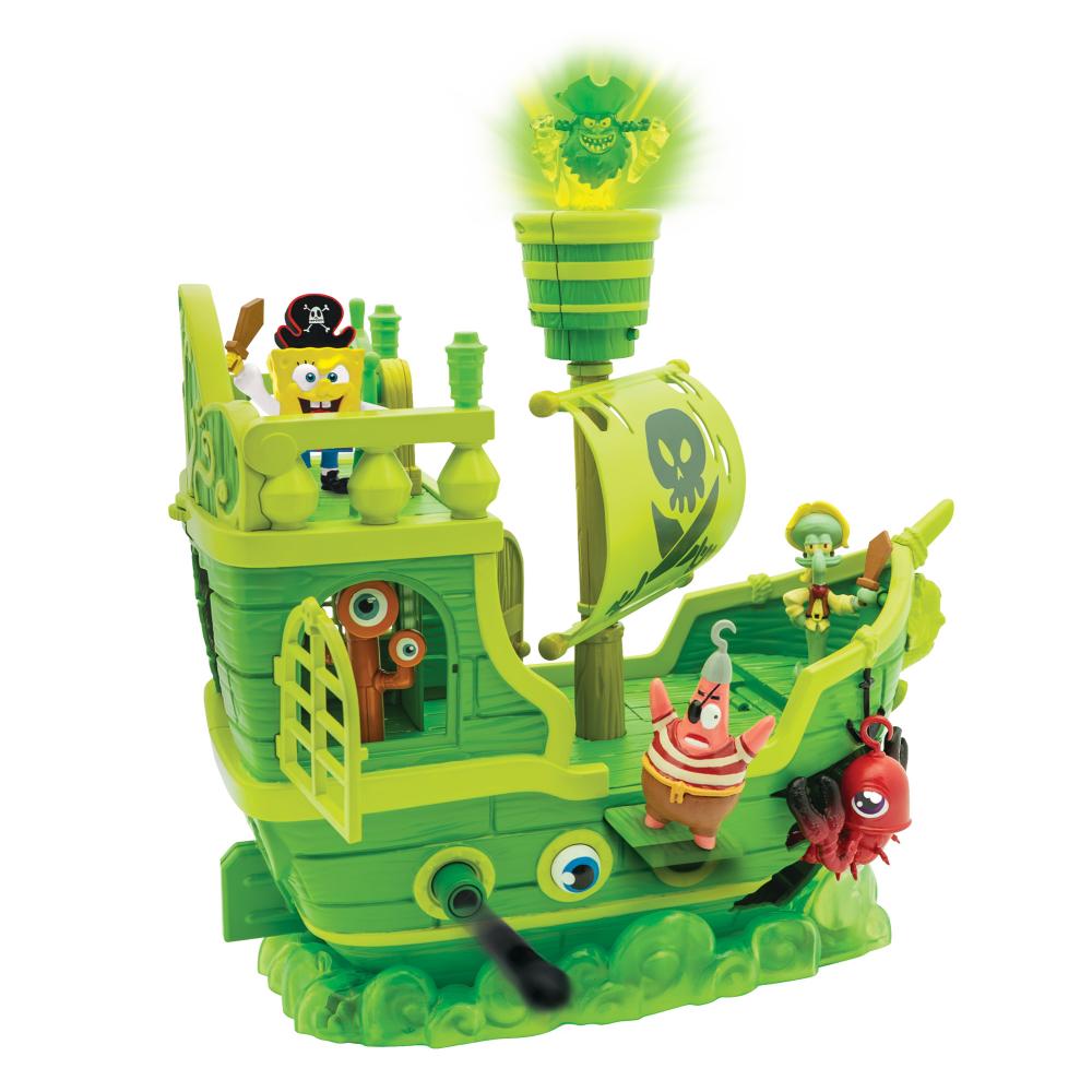 Sponge Bob Search For SquarePants Flying Dutchman's Ship Playset - 8 Pcs