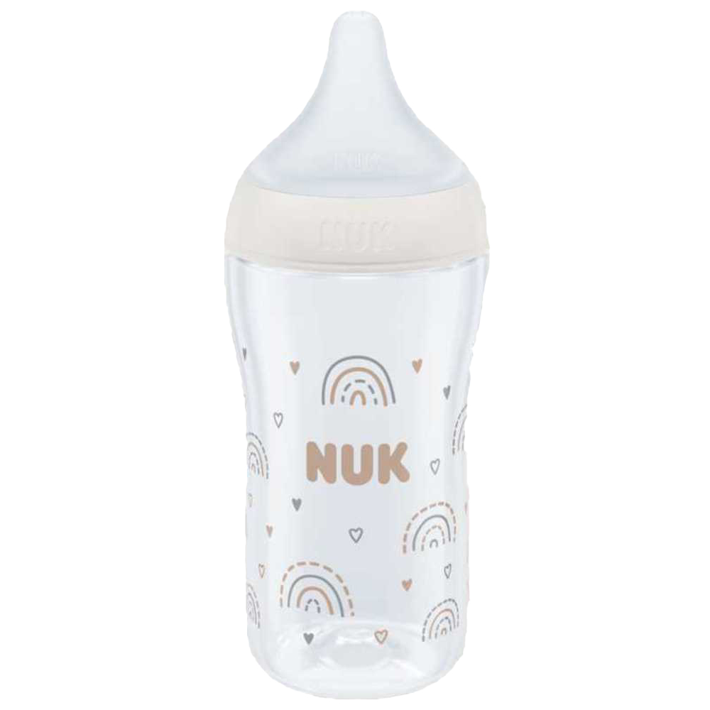 Nuk - Perfect Match Baby Feeding Bottle - Rainbow - 260 ml