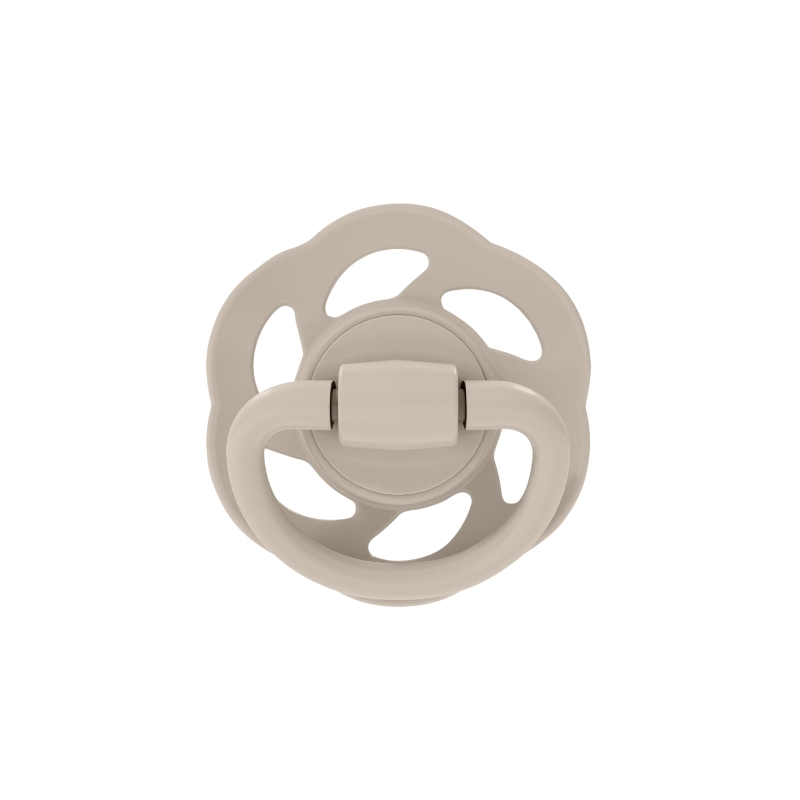 Nip - Cherry Baby Pacifier Round Soother 6m+ - Brown & Blue - Pack of 2