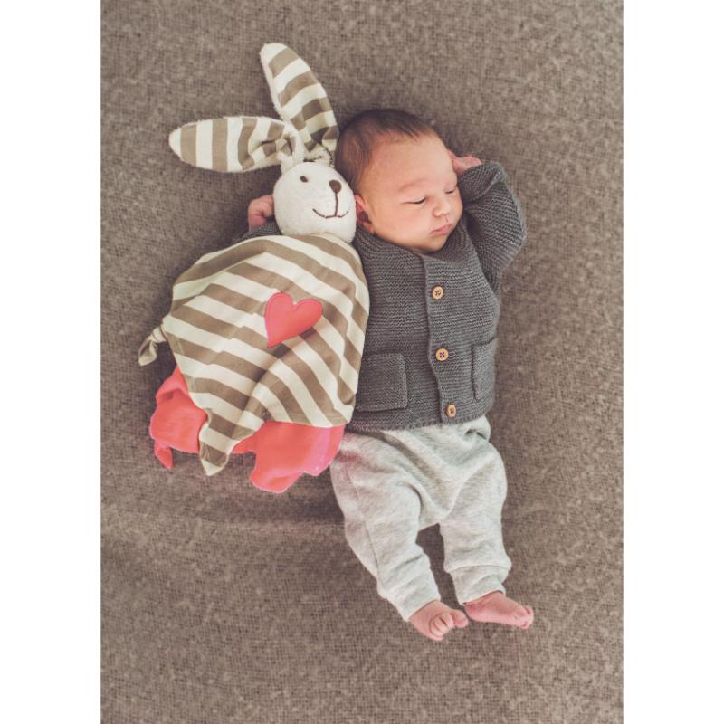 Hape - Cloth Doudou Baby Cuddle Comforter - Rabbit