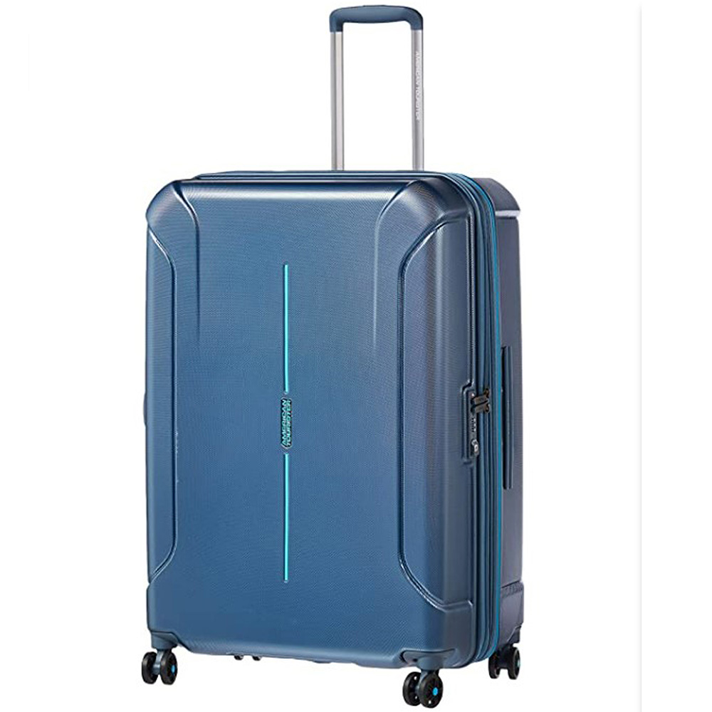 American Tourister - Technum Trolley 55 cm Metallic Blue - 3 Years Global Warranty