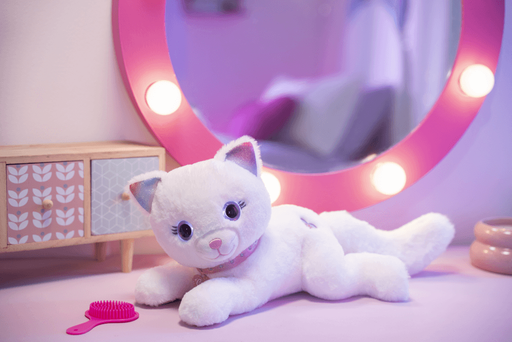 Gipsy - Cuty Bella Fashionista Plush Cat - White - 30 cm