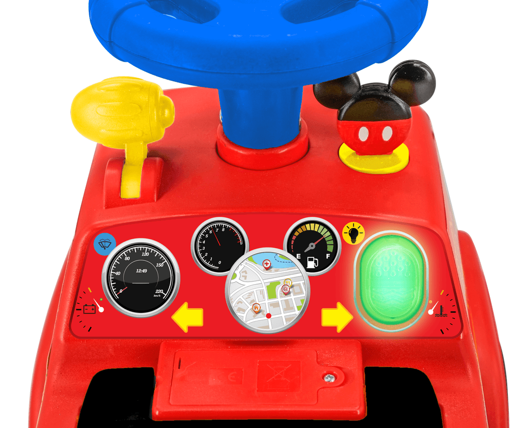 Kiddieland - Lights 'n' Sounds Mickey's Camper with Trailer - Red