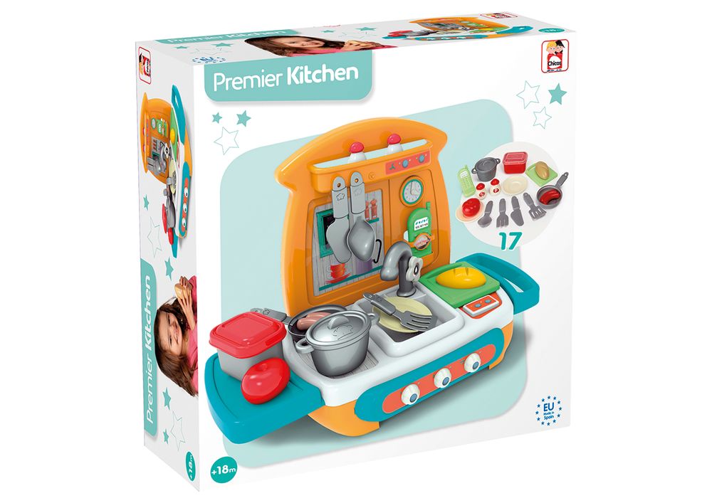 Chicos - Premier Kitchen Pretend Playset - Multicolor - 17 Pcs