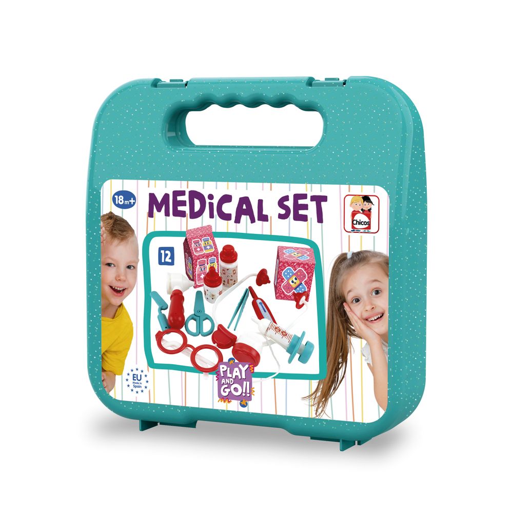 Chicos - Play & Go Pretend Playset - Medical Set - 12 Pcs