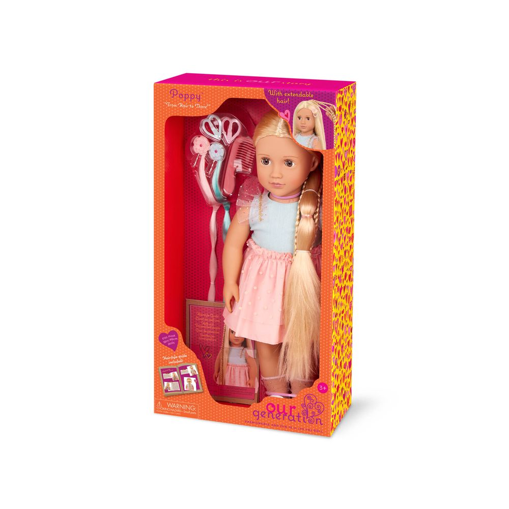 Our Generation - Poppy Hair Grow Fashion Doll Playset - Multicolor - 46 cm