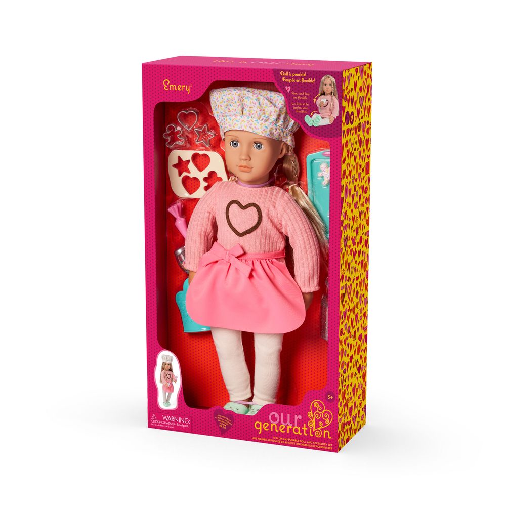 Our Generation - Emery Deluxe Baking Fashion Doll Playset - Multicolor - 46 cm