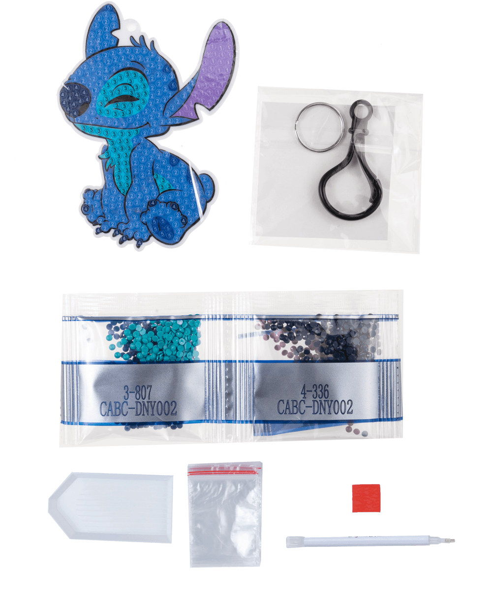 Craft Buddy - Disney Stitch Crystal Art Bag Charms Craft Kit