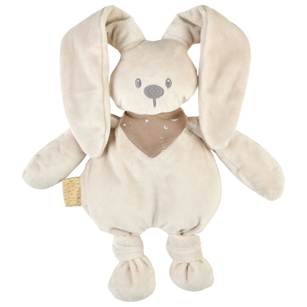 Nattou - Lapidou Cuddly Toy With Scarf - Sand - 4 cm