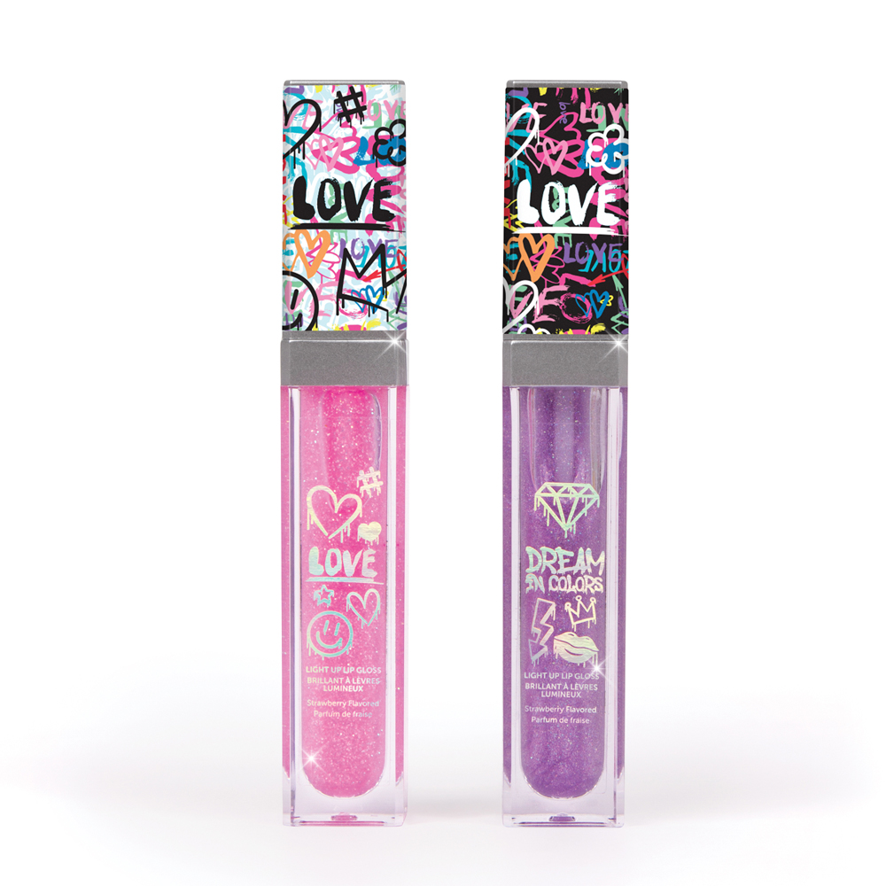 3C4G - Graffiti Light Up Lip Gloss Set - 2pcs