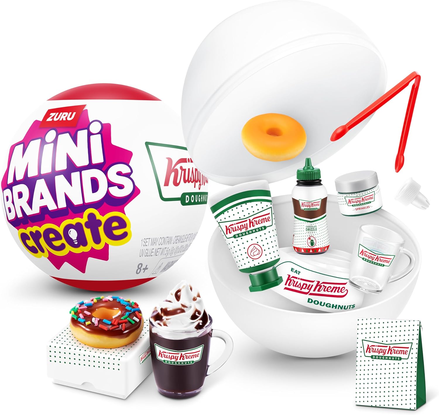 ZURU Mini Brands Create Krispy Kreme Create Series 1 Capsule - Style May Vary - 1 Pc