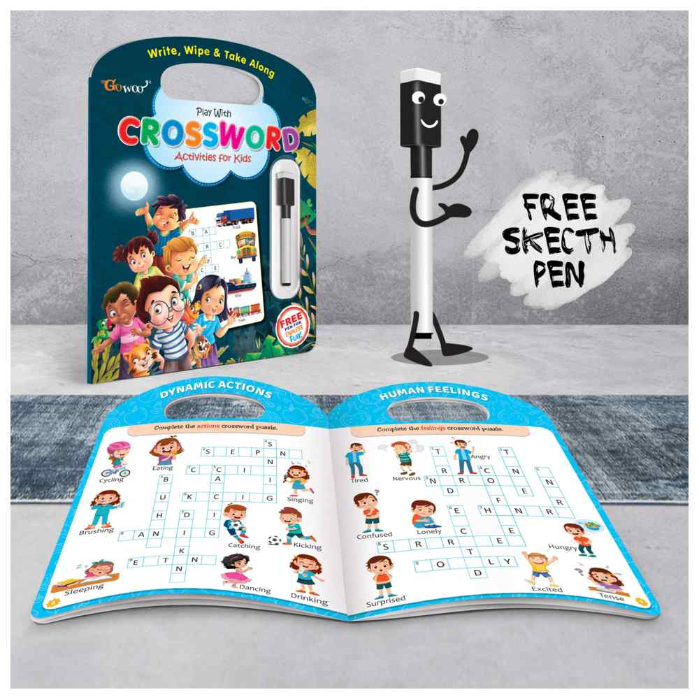 Write & Wipe And Take Along - Crossword With Pen