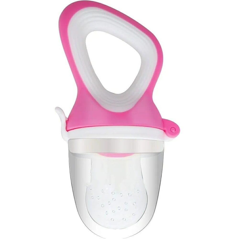 Little Angel Baby Fruit Feeder Silicone Pacifier 3M - Pink/White