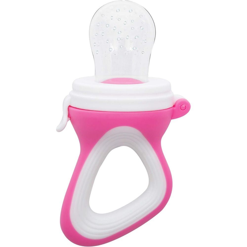 Little Angel Baby Fruit Feeder Silicone Pacifier 3M - Pink/White