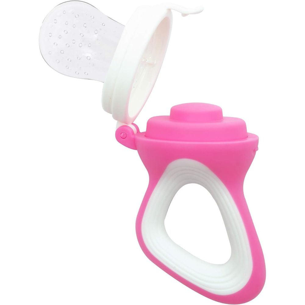 Little Angel Baby Fruit Feeder Silicone Pacifier 3M - Pink/White