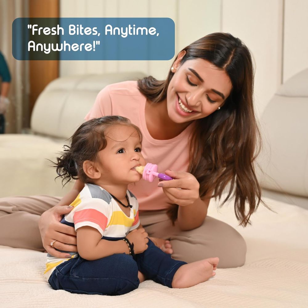 Little Angel Baby Fruit Feeder Pacifier & Teether - Pink