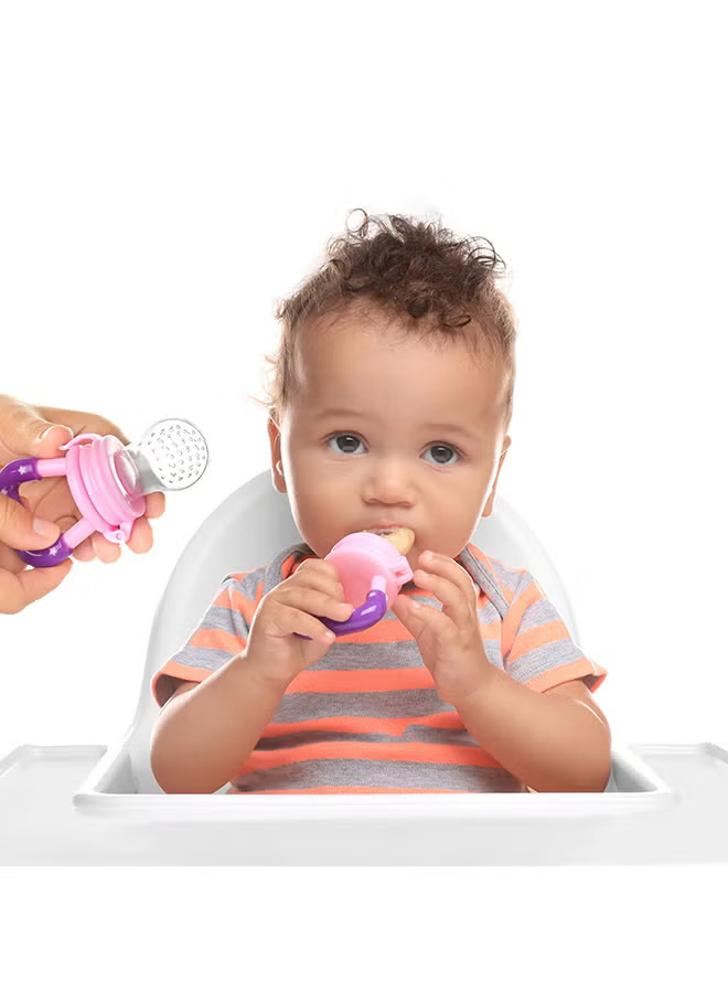 Little Angel Baby Fruit Feeder Pacifier & Teether - Pink