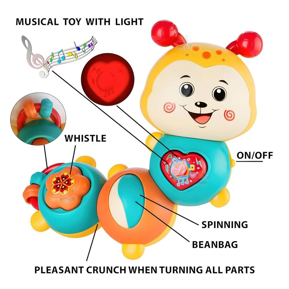 Little Angel - Baby Musical Caterpillar Toy With Lights & Sounds