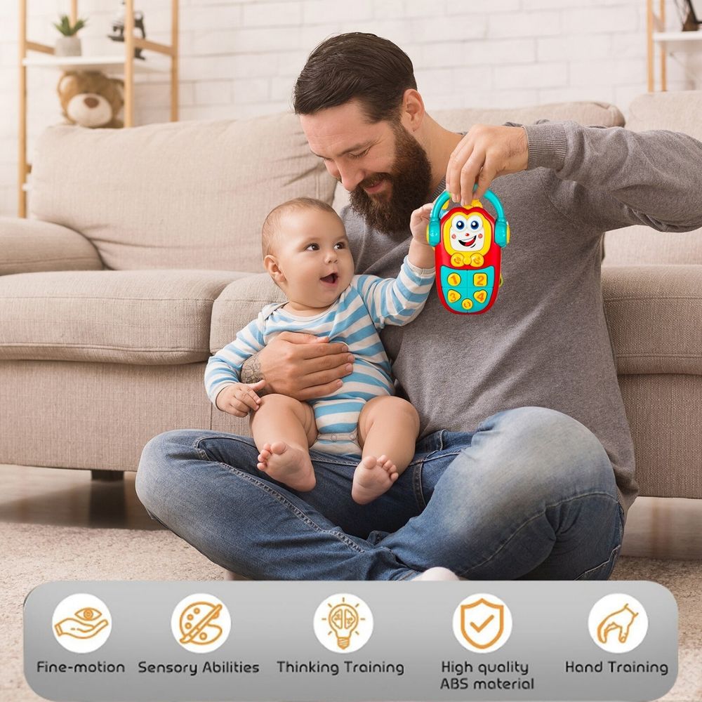 Little Angel - Baby Cute Cartoon Musical Phone Toy - Yellow