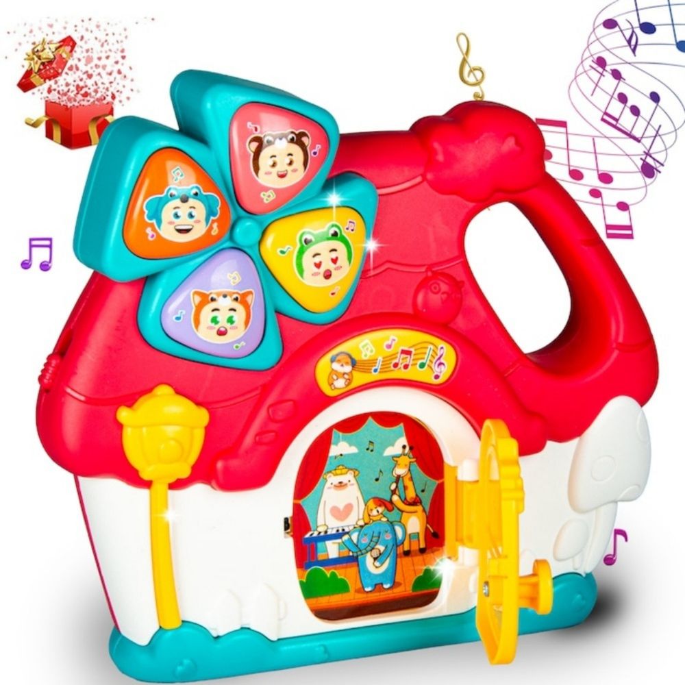 Little Angel - Baby Musical Activity House Toy With Lights & Sounds - Red