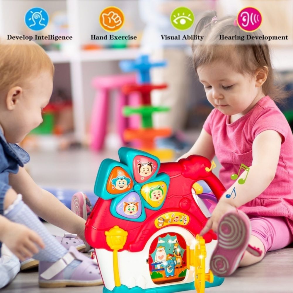 Little Angel - Baby Musical Activity House Toy With Lights & Sounds - Red