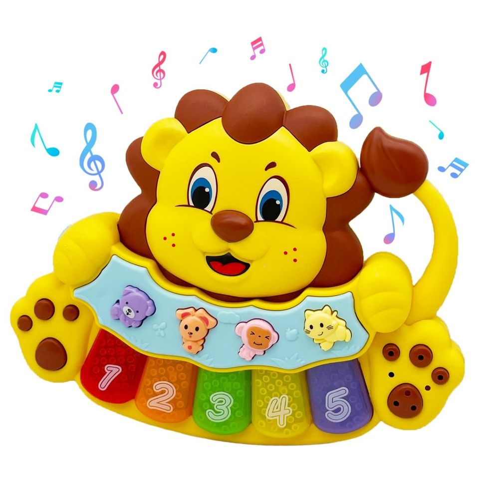 Little Angel - Baby Lion Musical Piano Toy - Yellow