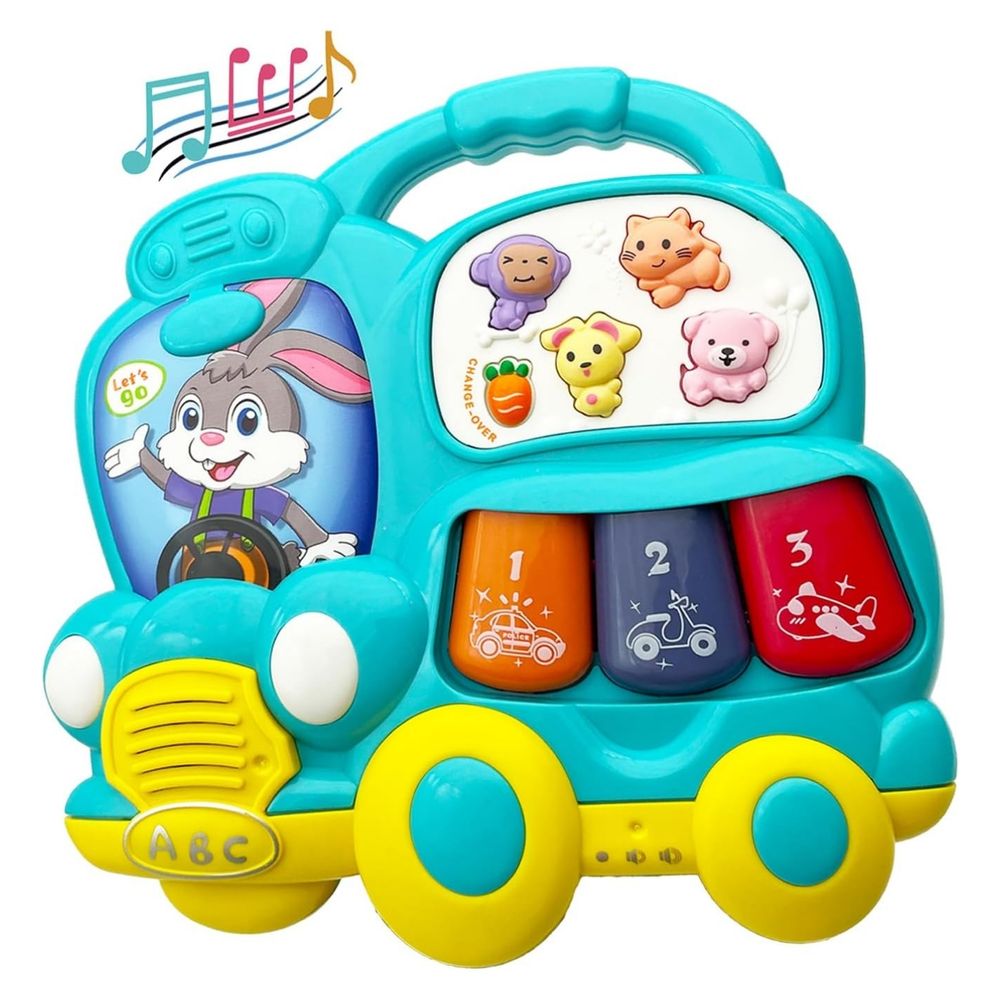 Little Angel - Baby Musical Learning Bunny Car Toy With Lights & Sounds