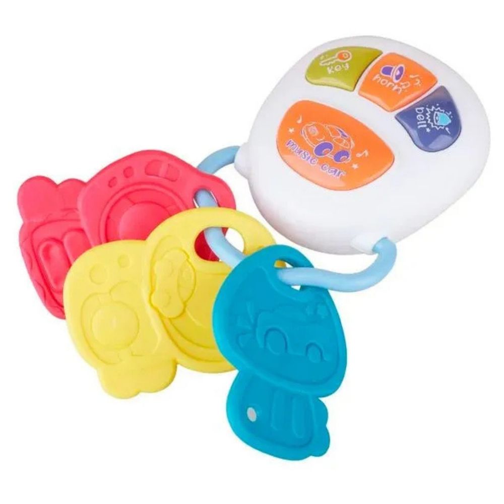 Little Angel - Baby Musical Remote & Key Rattle Toy - Multicolor
