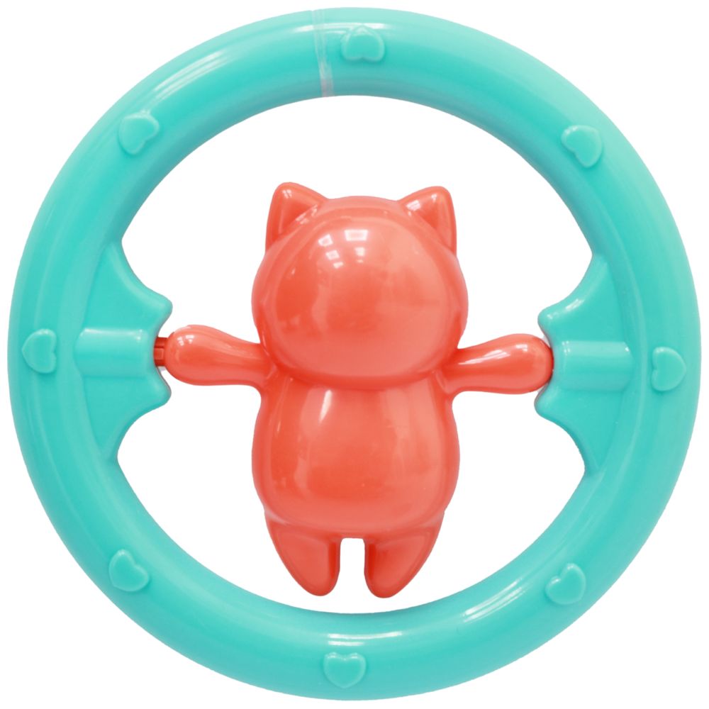 Huanger - Baby Teddy Bear Teether And Rattle Toy For Newborns
