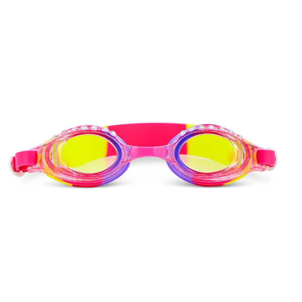 بلينغ تو أو - نظارة سباحة أكواتيود جليتر للأطفال - بنفسجي مرصع بأحجار الراين