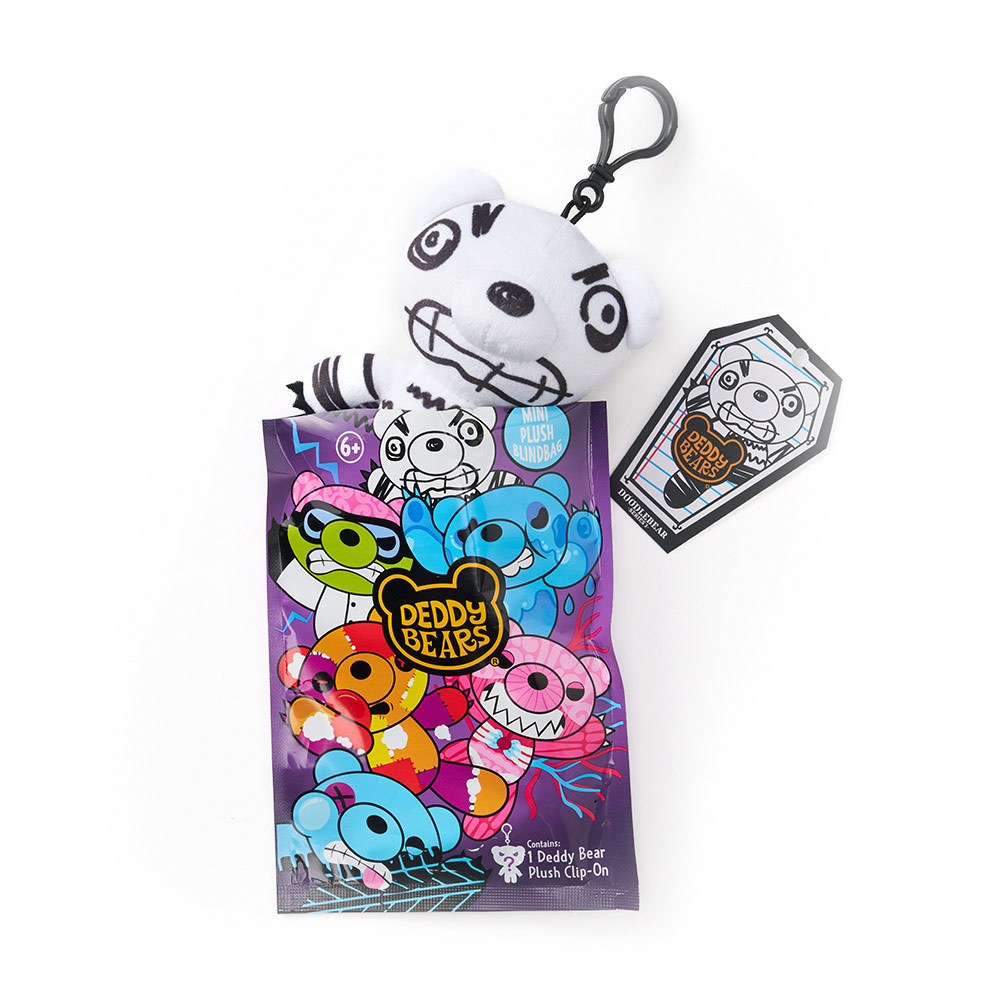 Deddy Bears - Mystery Blind Bags Collectible Plush Toy With Bag Clip - Color And Design May Vary - 1 Pc