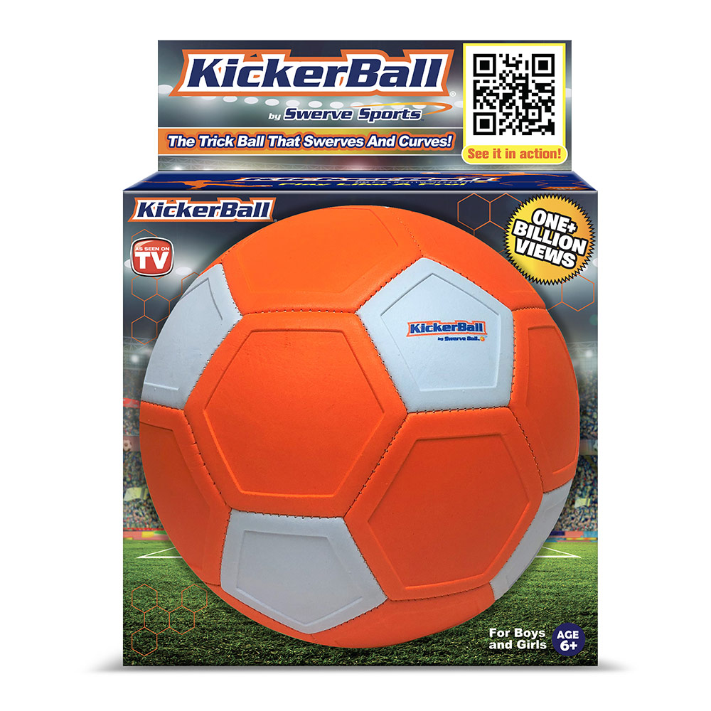 KickerBall - Swerve & Curve Soccer Ball - Orange