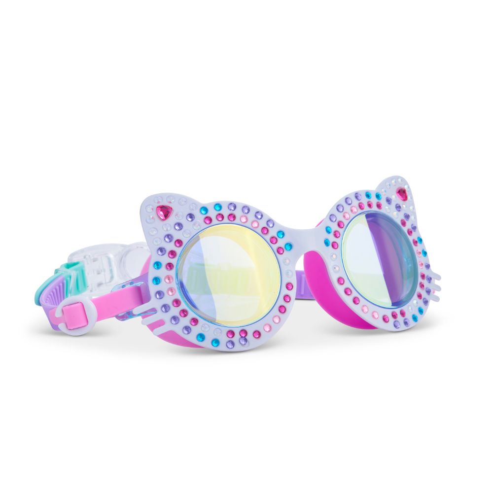 Bling2o - Porcelain Paws Kitten Stylish Kids Swim Goggles - Blue