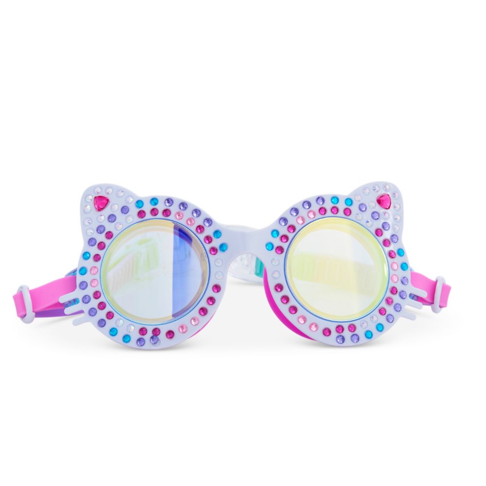 Bling2o - Porcelain Paws Kitten Stylish Kids Swim Goggles - Blue
