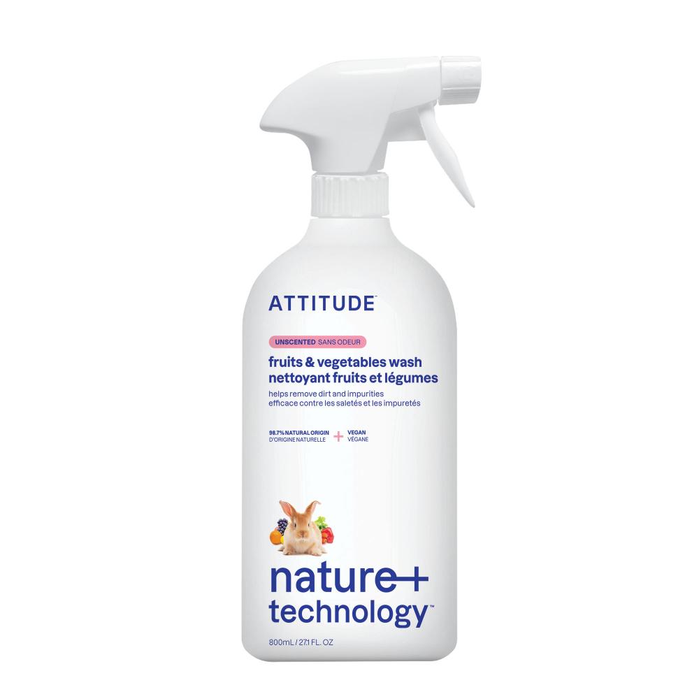 Attitude - Fragrance Free Fruit And Vegetable Wash - 800 ml