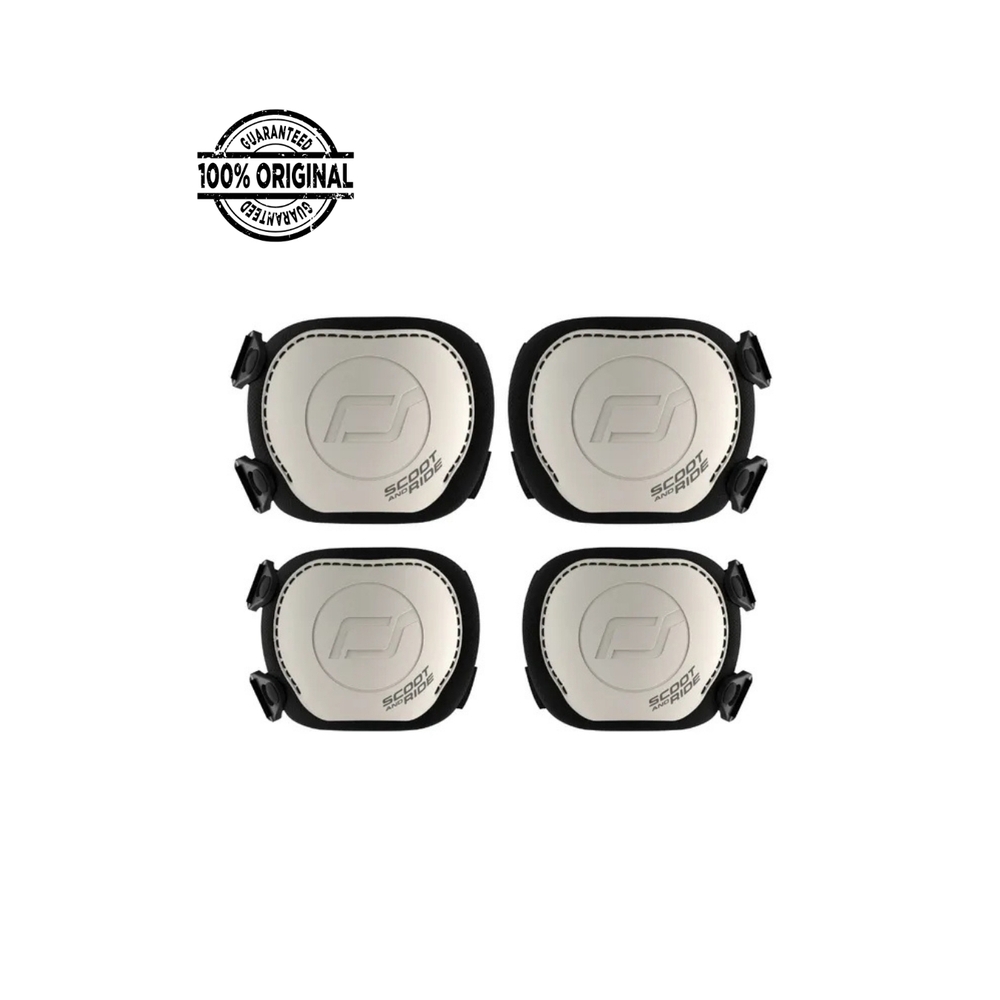 Scoot & Ride - Protective Knee And Elbow Pad Set - Ash - XXS - 4 Pcs