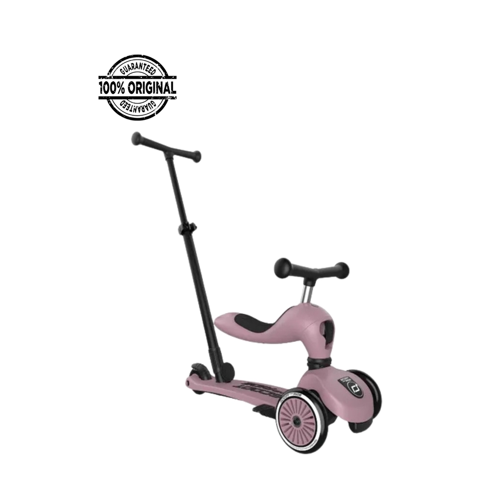 Scoot & Ride - 2-In-1 Highwaykick 1 Push And Go Scooter - Wildberry