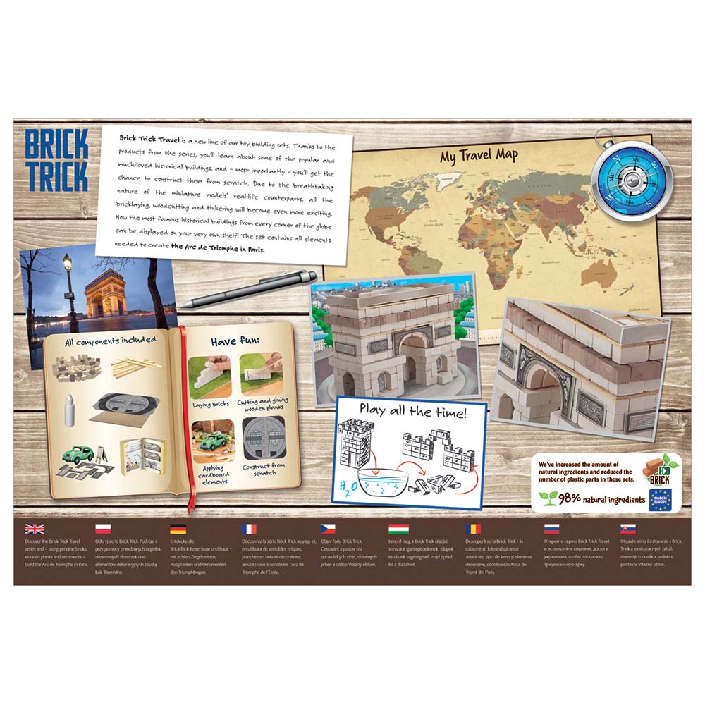 Bricks - Trick Travel Arc De Triomphe France Kit - 290pcs