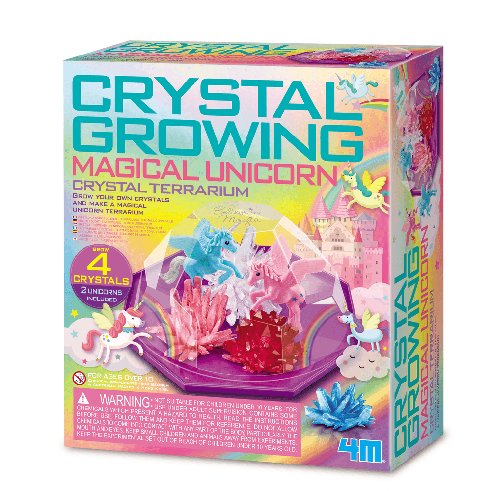4M - Crystal Growing Terrarium STEM Kit - Magical Unicorn