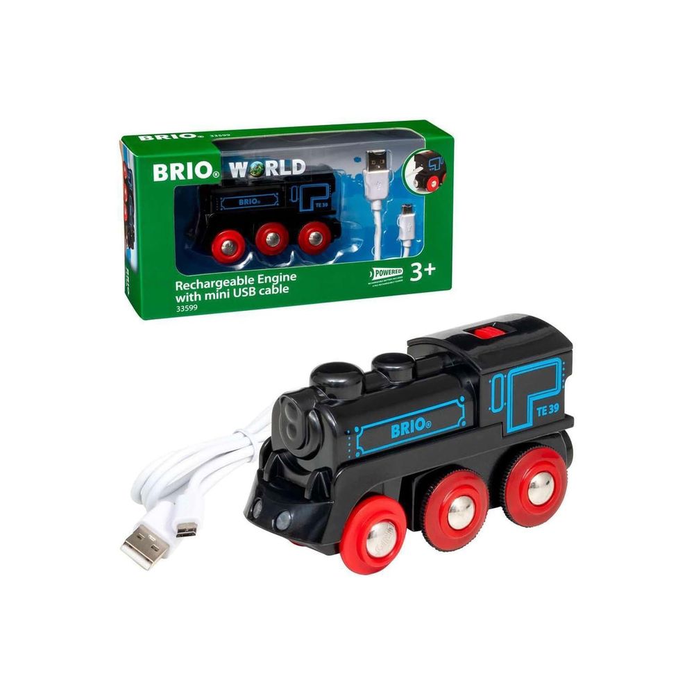 Brio - World Rechargeable Engine With Mini USB Cable - Multicolor - 2 Pcs