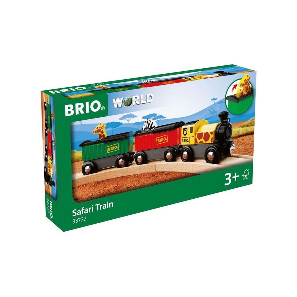 Brio - World Safari Train Playset - Multicolor - 3 Pcs