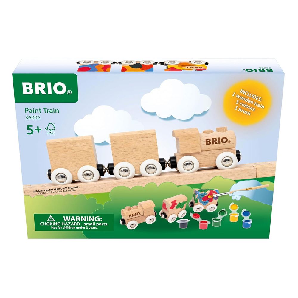 Brio - Paint Train Playset - Multicolor - 9 Pcs