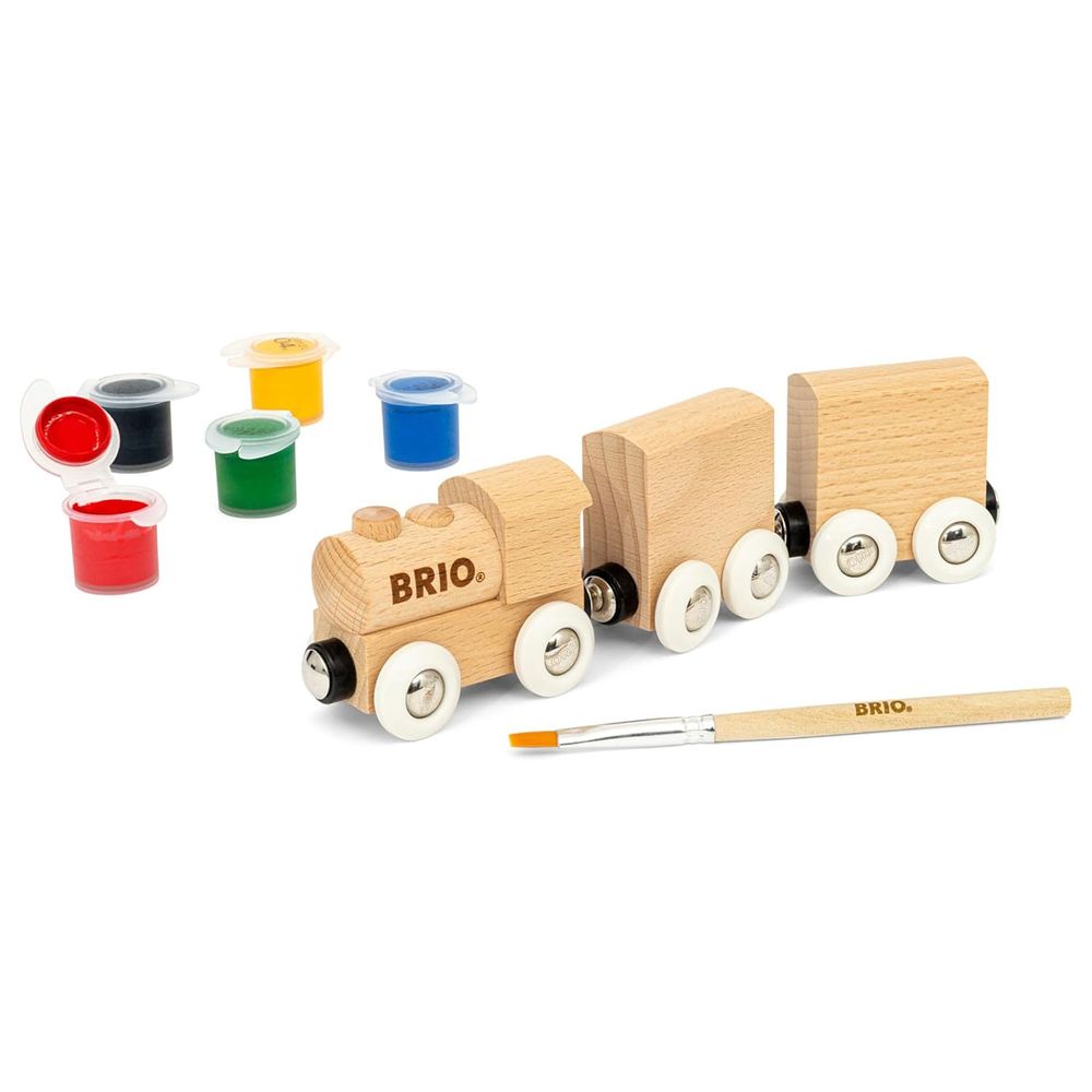 Brio - Paint Train Playset - Multicolor - 9 Pcs