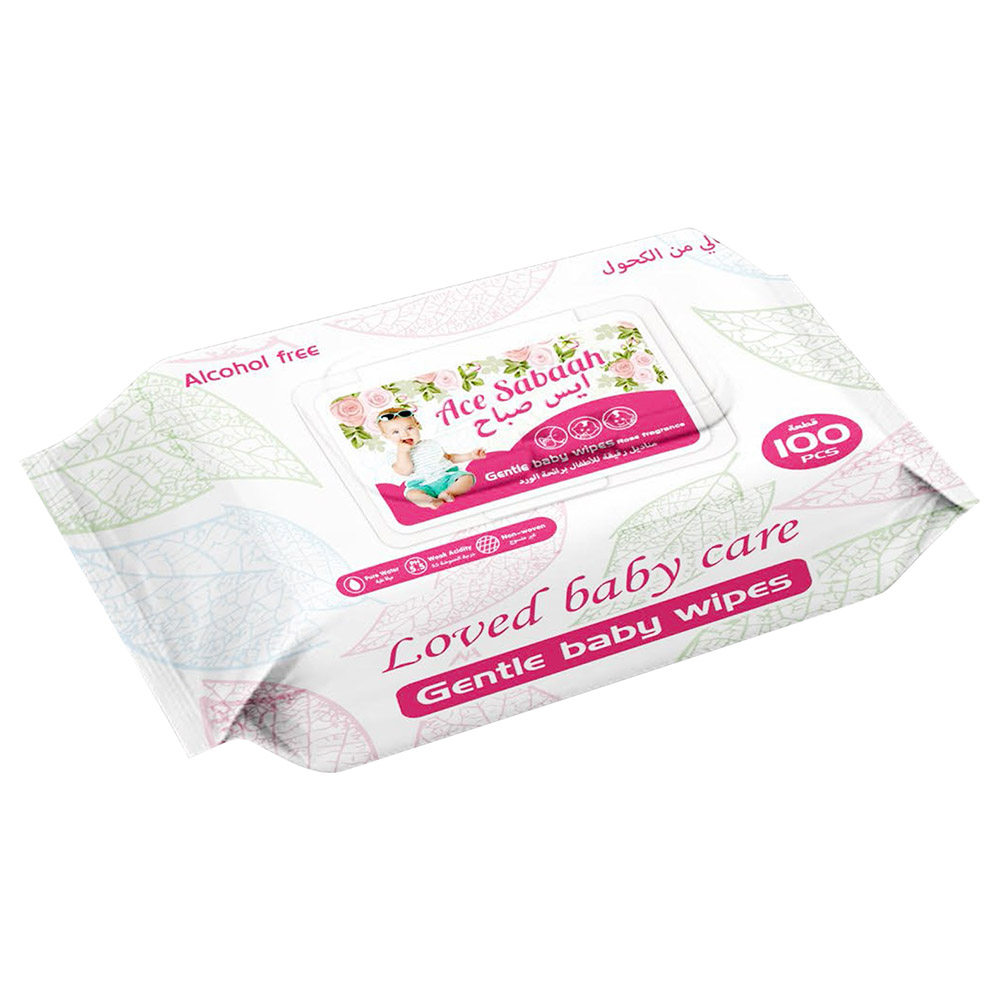 Ace Sabaah - Baby Wipes - Rose – Pack of 12